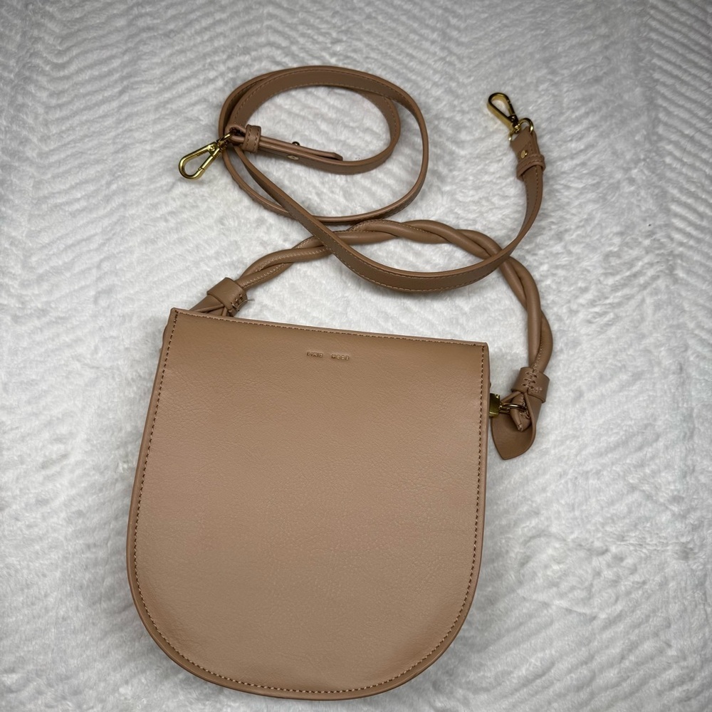 Pixie Mood Vegan Leather Crossbody Bag – Taupe/Nude - Picture 3 of 5